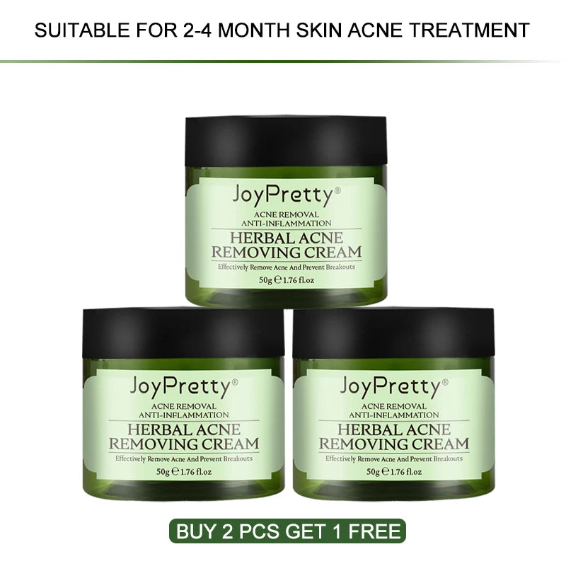 JOYPRETTY Herbal Acne Face Cream Body 50ml