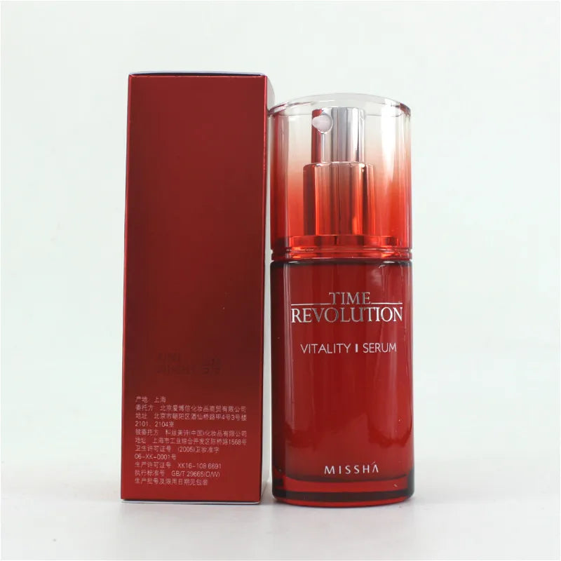 MISSHA Time Revolution Vitality Cream Essence Serum Anti Aging Moisturing Mask
